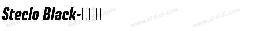 Steclo Black字体转换
